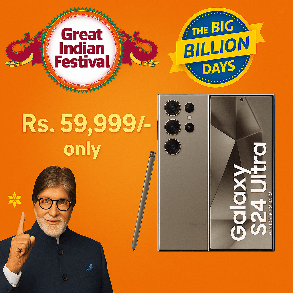 Samsung Galaxy S24 Ultra: Big Price Drops Expected in Amazon Great Indian Festival & Flipkart Big Billion Days