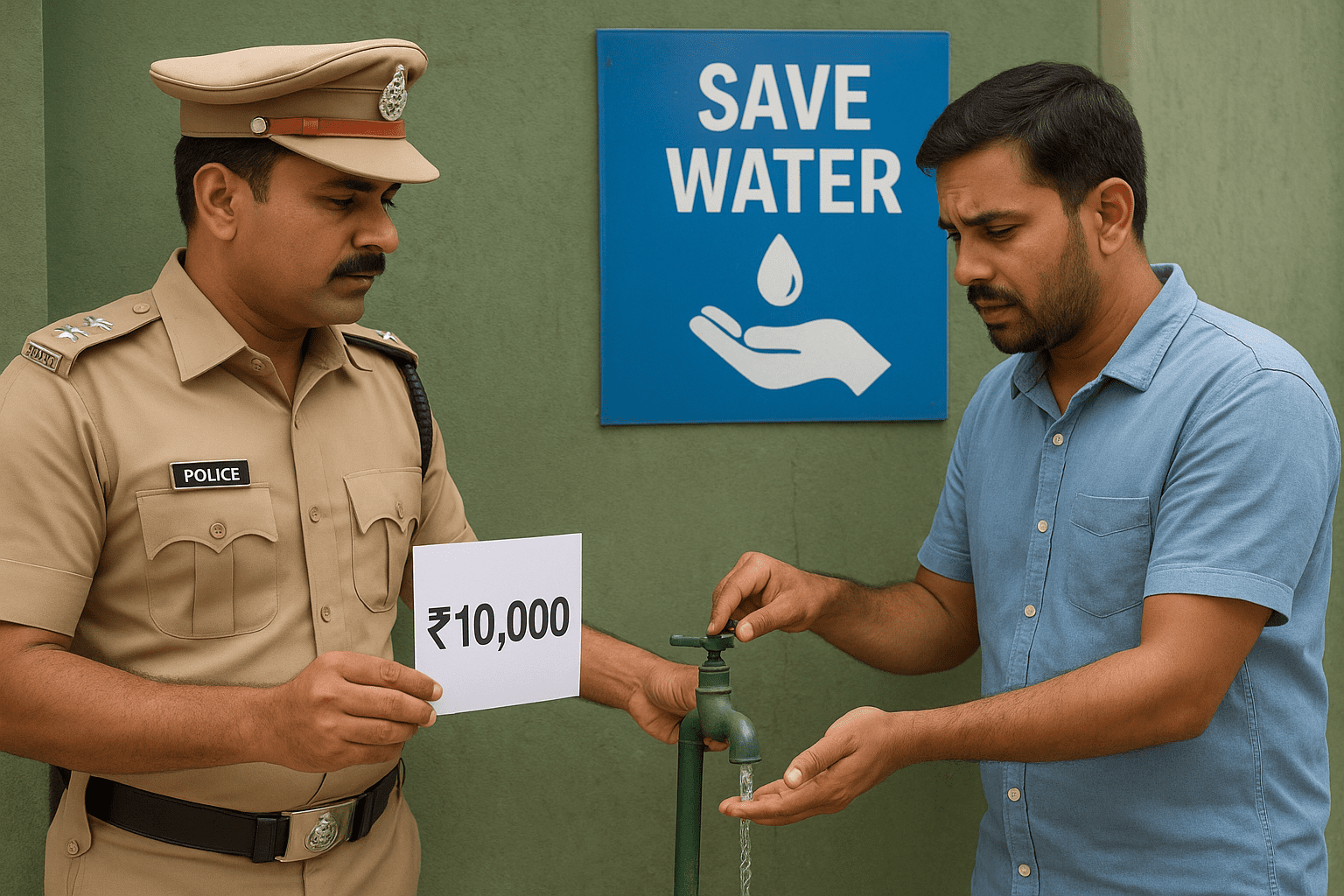 Hyderabad Man Fined ₹10,000 for Wasting Drinking Water