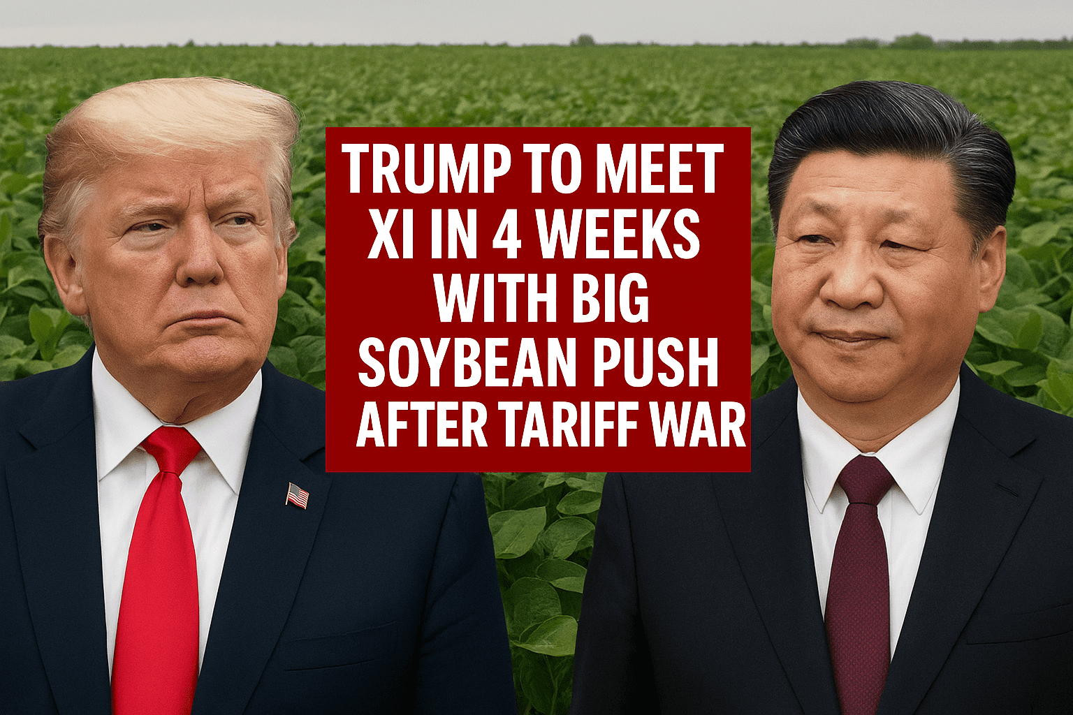 Trump to Meet Xi Jinping in 4 Weeks With Big Soybean Push After Tariff War