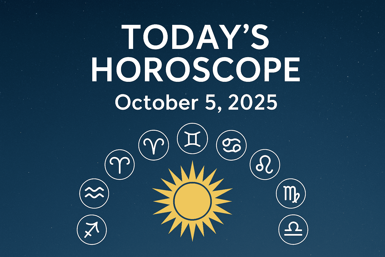 Today’s Horoscope – October 5, 2025: Major Growth Day for Libra, Virgo, and Sagittarius! Check Your Rasi Phalalu