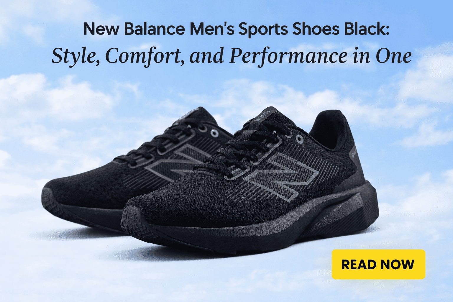 New Balance Men’s Sports Shoes Black – Comfort Meets Style