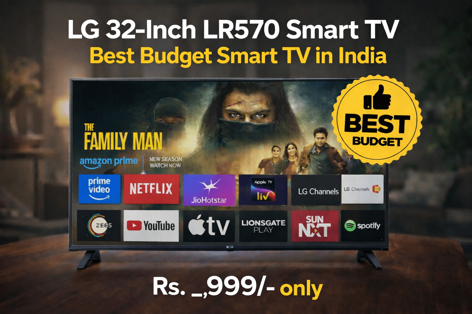 LG 32-Inch LR570 Smart TV: Affordable Smart Entertainment for Every Home