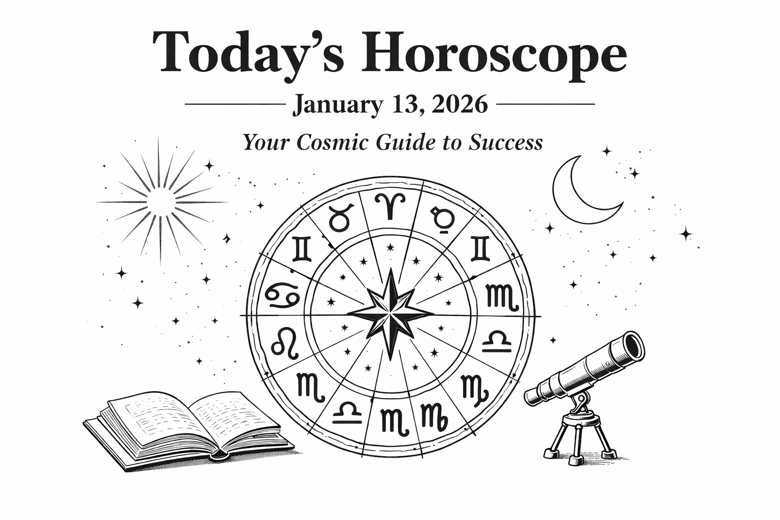 Today’s Horoscope: January 13, 2026 – Your Cosmic Guide to Success