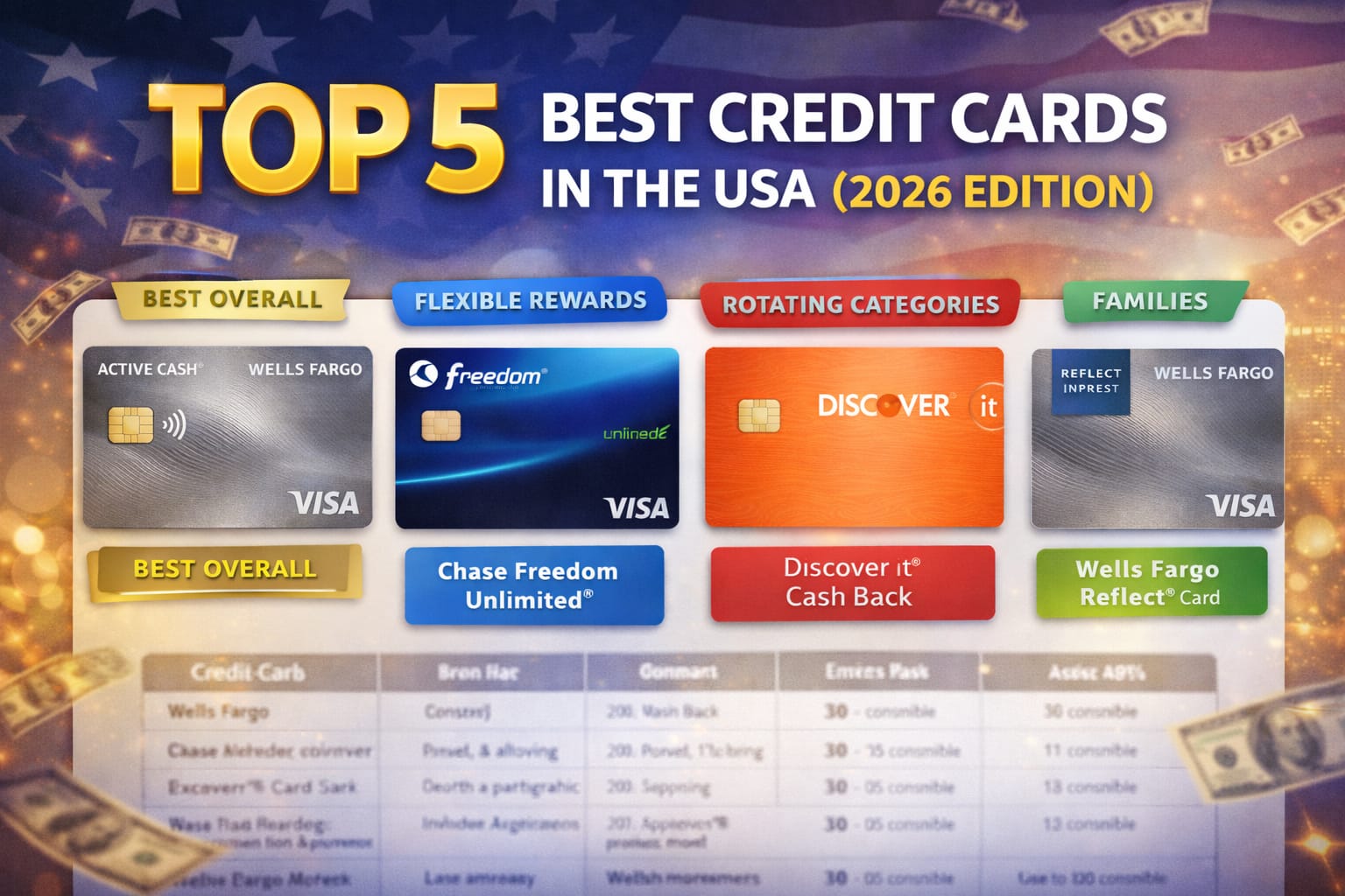 Top 5 Best Credit Cards in the USA in 2026