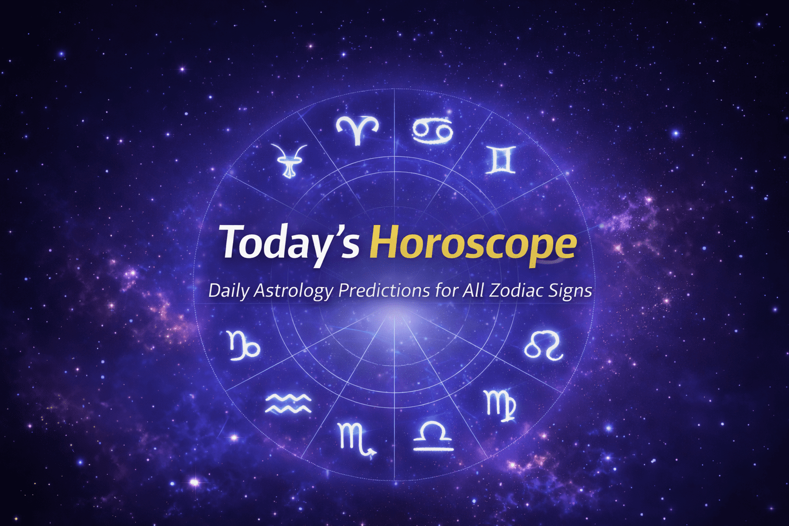 Today’s Horoscope: Daily Astrology Predictions for All Zodiac Signs