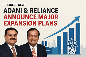 Adani & Reliance Announce Major Expansion Plans – అదానీ, రిలయన్స్ భారీ పెట్టుబడులు ప్రకటించాయి