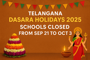 Telangana School Dasara Holidays 2025: 13-Day Dasara Break Announced from September 21 to October 3