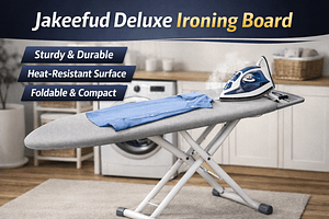 Jakeefud Deluxe Ironing Board Review: A Sturdy, Foldable & Heat-Resistant Ironing Solution